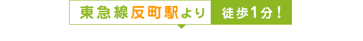 東急線反町駅より徒歩1分